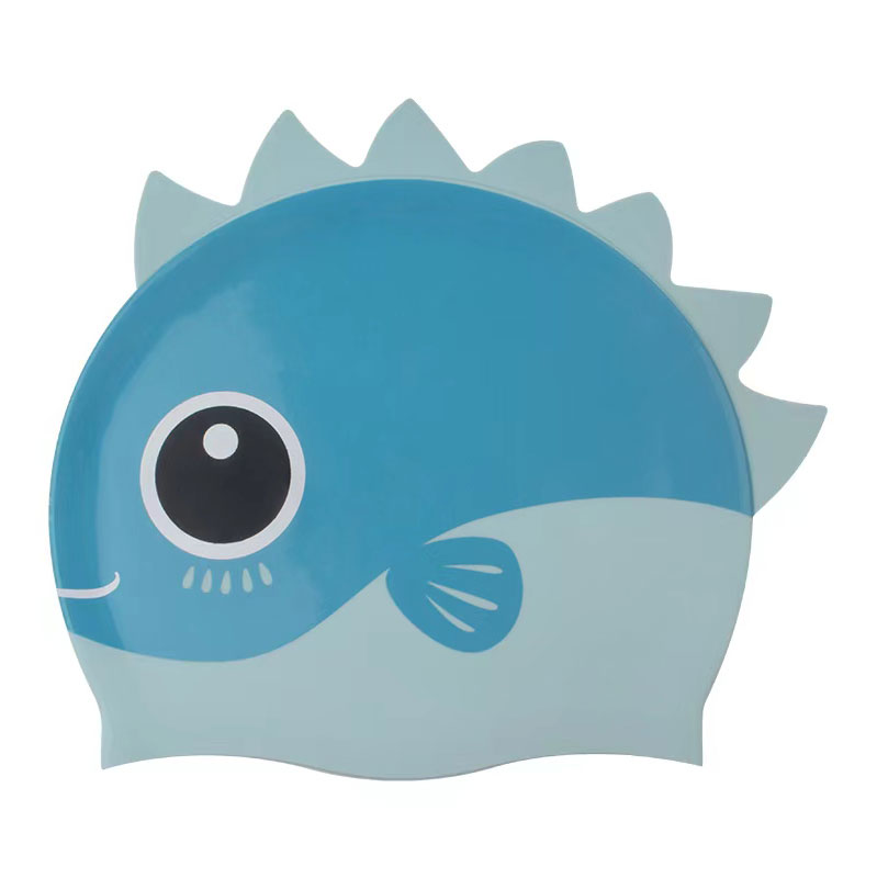 Bonnet De Bain Enfant - Lot De 2, Imperméable, élastique, Taille 4-10 Ans - Motif Poisson, Polyester Et PU - Pour Piscine, Bain, Sports Aquatiques