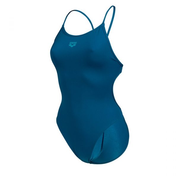 arena maillot femme lace back blue cosmo