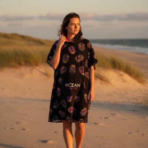Poncho Ocean Swim - Calavera