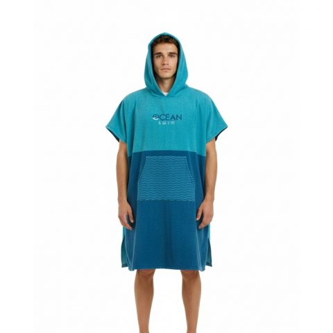Poncho Ocean Swim - Protect the oceans - bleu