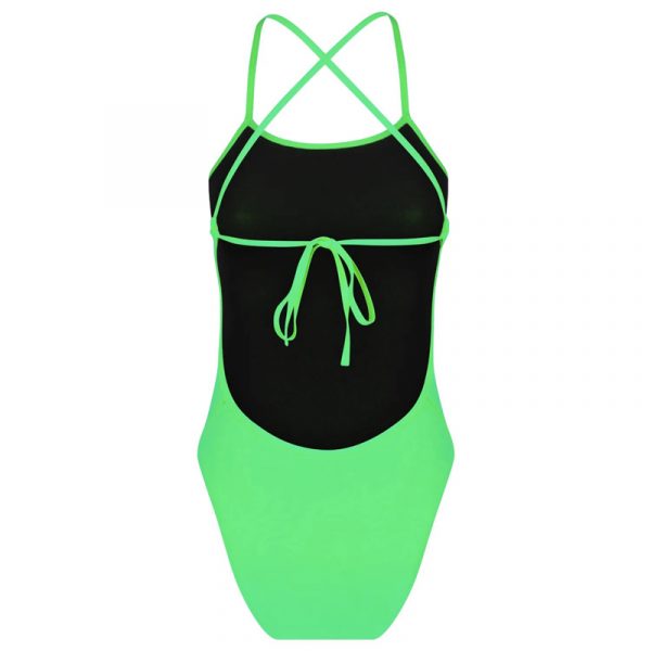 Maillot femme Ocean Swim Tie Back  - Lime – Image 2