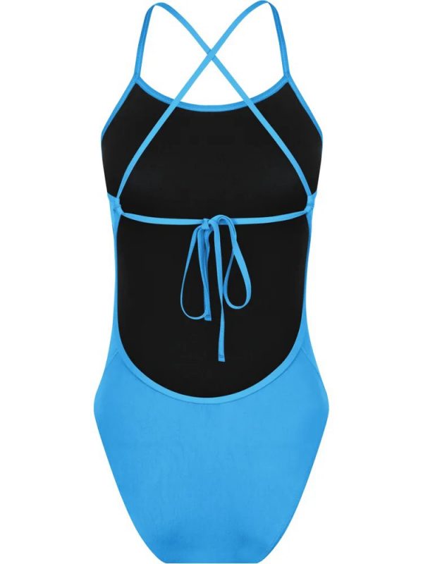Maillot femme Ocean Swim Tie Back - Azur – Image 2