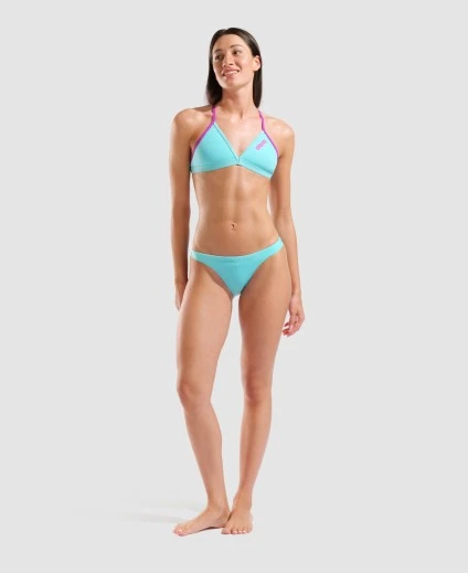 Arena Team Swim Top Tie Back - Water-Very fuchsia – Image 5