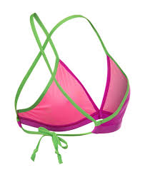 Arena Team Swim Top Tie Back - Very fuchsia-Team green – Image 4